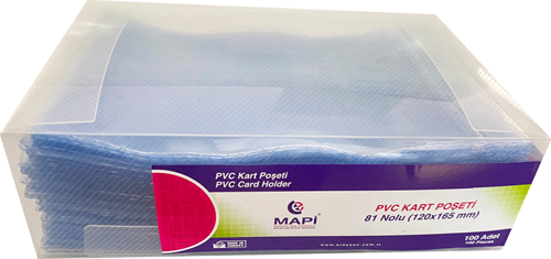 ÖZEL EBAT PVC KART PŞT. N:81 165X120  100'LÜ PAKET