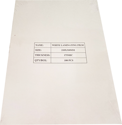 POLYESTER ARA MALZ. 175 MİC. BEYAZ 210X310 MM 100 LÜ