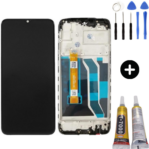 Realme 5i Uyumlu Çıtalı HK Lcd Ekran Dokunmatik + Montaj Seti