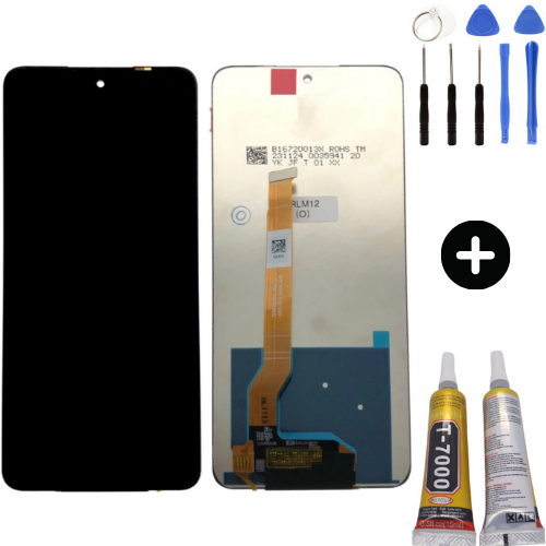 Realme 12 Uyumlu OLED Lcd Ekran Dokunmatik + Montaj Seti