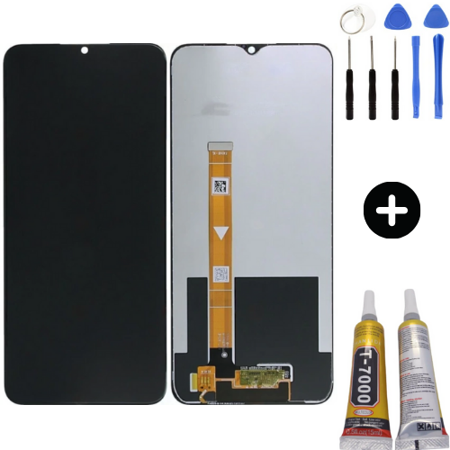 Realme 5i Uyumlu HK Lcd Ekran Dokunmatik + Montaj Seti