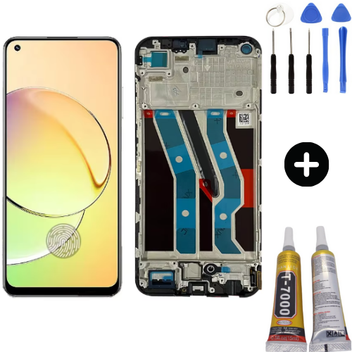 Realme 10 Uyumlu Çıtalı Servis Lcd Ekran Dokunmatik + Montaj Seti