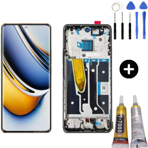 Realme 11 Pro Uyumlu Çıtalı A Kalite Lcd Ekran Dokunmatik + Montaj Seti 