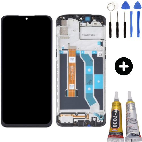 Realme 6i Uyumlu Çıtalı Servis Lcd Ekran Dokunmatik + Montaj Seti