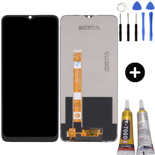 Realme 5 Uyumlu HK Lcd Ekran Dokunmatik + Montaj Seti