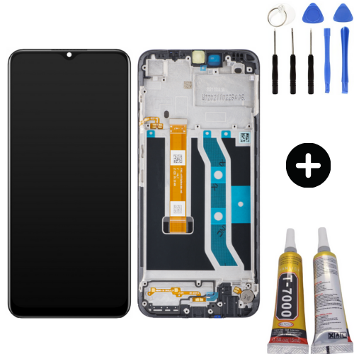 Realme C25y Uyumlu Çıtalı Servis Lcd Ekran Dokunmatik + Montaj Seti