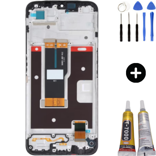 Realme C31 Uyumlu Çıtalı A Kalite Lcd Ekran Dokunmatik + Montaj Seti