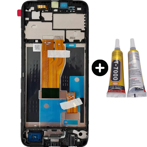 Realme C30 Uyumlu Çıtalı HK Lcd Ekran Dokunmatik + B7000