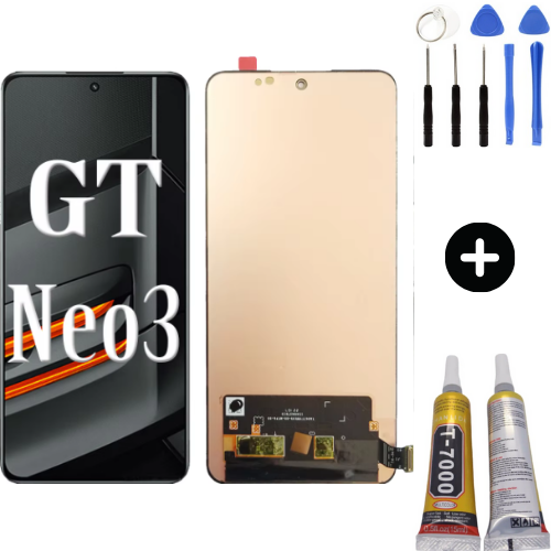 Realme GT Neo 3 Uyumlu Lcd Ekran Dokunmatik + Montaj Seti