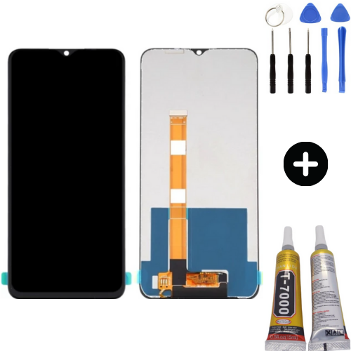 Realme C15 Uyumlu A Kalite Lcd Ekran Dokunmatik + Montaj Seti 