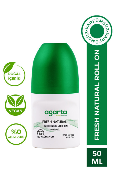 Ter Kokusu Önleyici 24 Saat Etkili Beyazlatıcı Unisex Natural Roll-on 50 ml