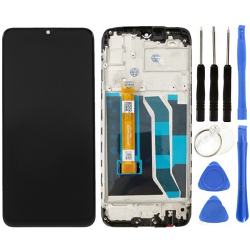 Realme C3 Uyumlu Çıtalı Servis Lcd Ekran Dokunmatik + Tamir Seti