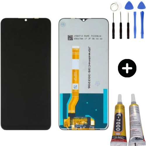 Realme C35 Uyumlu Lcd Ekran Dokunmatik + Montaj Seti