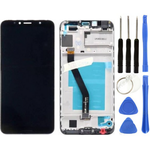TE Huawei Honor 7A Uyumlu Çıtalı A Kalite Lcd Ekran Dokunmatik Siyah + Tamir Seti
