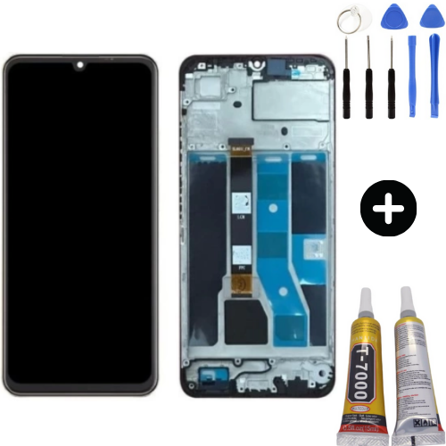 Realme C53 Uyumlu Çıtalı OLED Lcd Ekran Dokunmatik + Montaj Seti