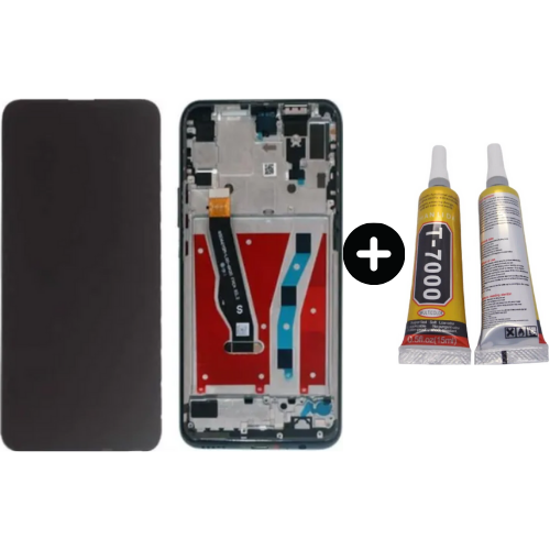 TE Huawei Honor 8x Uyumlu Çıtalı HK Lcd Ekran Dokunmatik + B7000