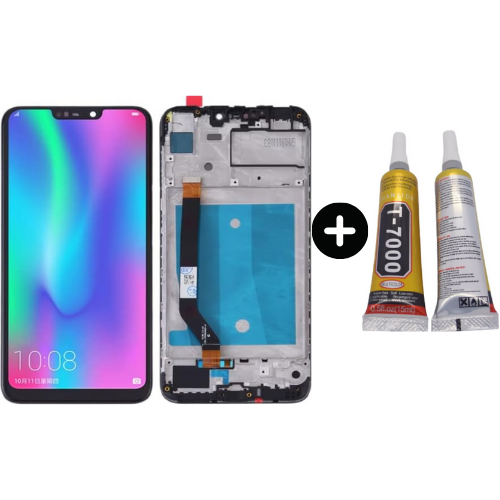 TE Huawei Honor 8C Uyumlu Çıtalı A Kalite Lcd Ekran Dokunmatik + B7000