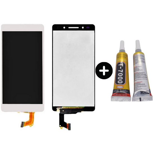 TE Huawei Honor 7 Uyumlu Lcd Ekran Dokunmatik Beyaz +B7000