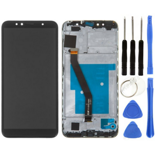 TE Huawei Y6 2018 Uyumlu Çıtalı HK Lcd Ekran Dokunmatik Siyah+ Tamir Seti