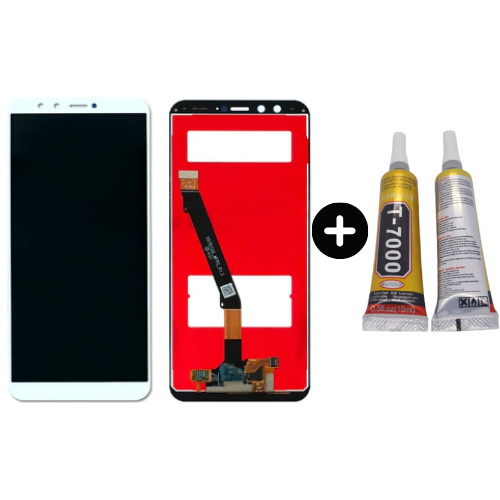 TE Huawei P Smart Uyumlu Lcd Ekran Dokunmatik Beyaz + B7000