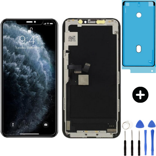 iPhone 11 Pro Max Uyumlu Cam Değişmiş Lcd Dokunmatik Ekran + Montaj Seti