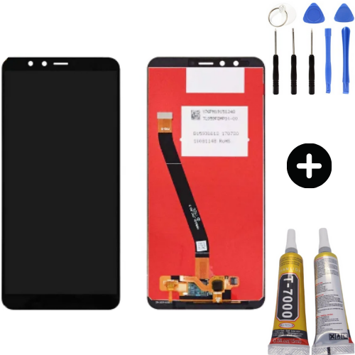 TE Huawei Y9 2018 Uyumlu A Kalite Lcd Ekran Dokunmatik Siyah+ Montaj Seti