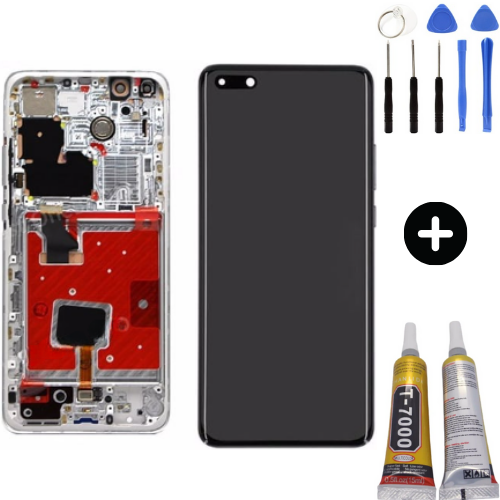 TE Huawei P40 Pro Uyumlu Çıtalı A Kalite Lcd Ekran Dokunmatik + Montaj Seti