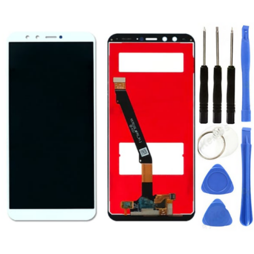 TE Huawei P Smart 2018 Uyumlu A Kalite Lcd Ekran Dokunmatik Beyaz + Tamir Seti