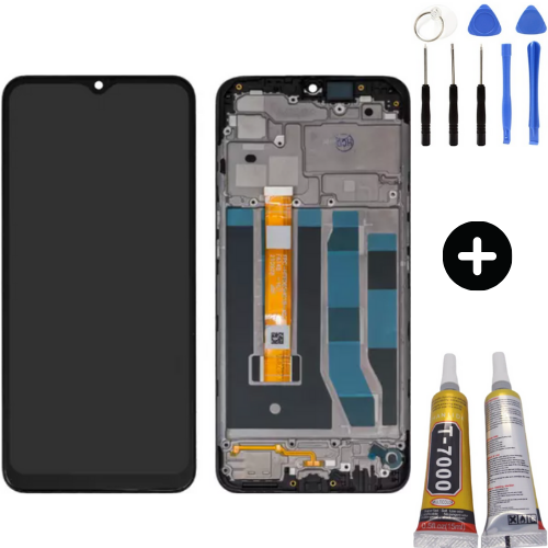 TE Oppo A31 Çıtalı HK Lcd Dokunmatik Ekran + Montaj Seti