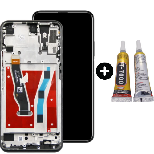 TE Huawei Y9S Uyumlu Çıtalı A Kalite Lcd Ekran Dokunmatik + B7000