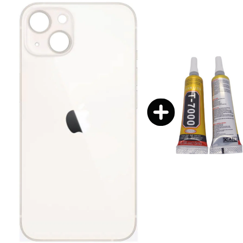  iPhone 13 Uyumlu Arka Pil Batarya Kapak Beyaz + B7000