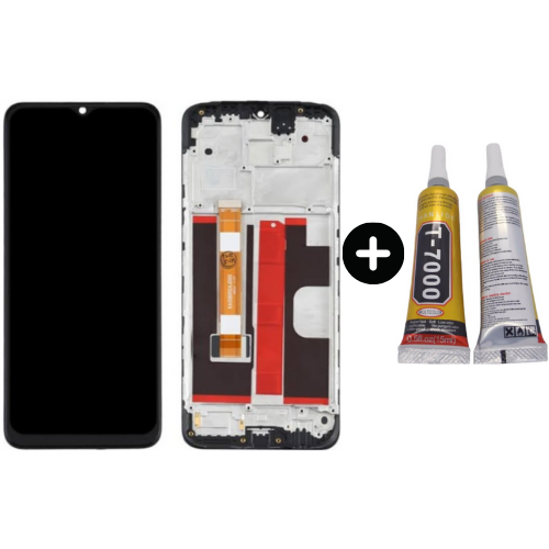 TE Oppo A9 2020 Çıtalı HK Lcd Dokunmatik Ekran + B7000