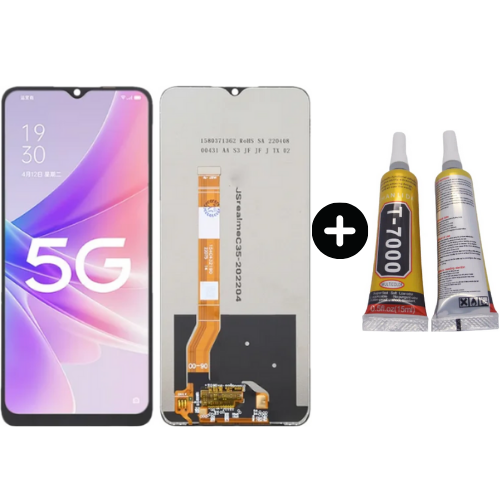 TE Oppo A58 5G OLED Lcd Dokunmatik Ekran + B7000