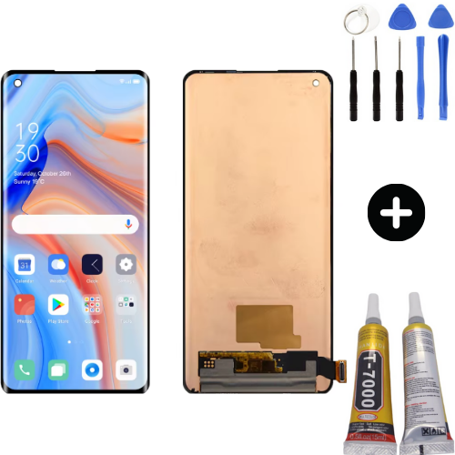 TE Oppo Reno 4 Pro OLED Lcd Dokunmatik Ekran + Montaj Seti