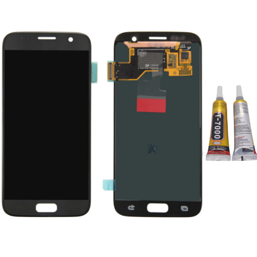 TE Samsung S7 G930F Uyumlu Lcd Ekran Siyah + B7000