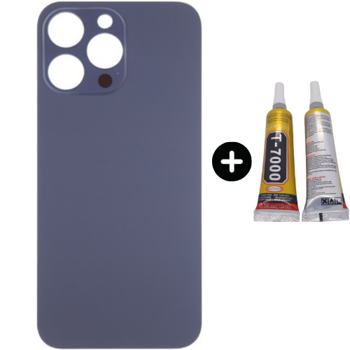 iPhone 14 Pro Max Uyumlu Arka Pil Batarya Kapak Mor + B7000