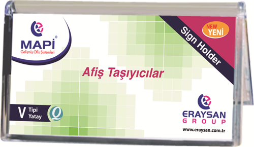 V TİPİ YATAY AFİŞ TAŞIYICI STAND  (297X160)