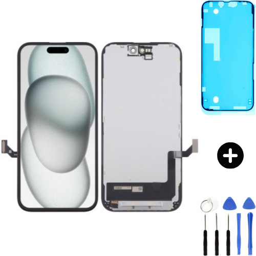 iPhone 15 Uyumlu Servis Lcd Dokunmatik Ekran + Montaj Seti