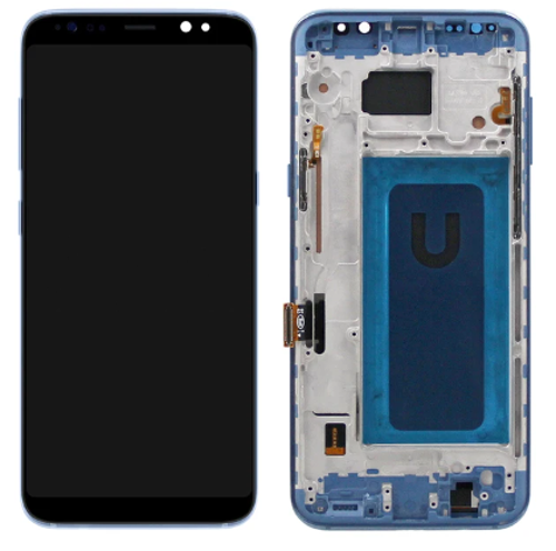 TE Samsung S8 Plus G955F Uyumlu Çıtalı OLED Lcd Ekran Mavi