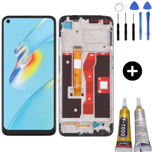 TE Oppo A54 4G Çıtalı Servis Lcd Dokunmatik Ekran + Montaj Seti