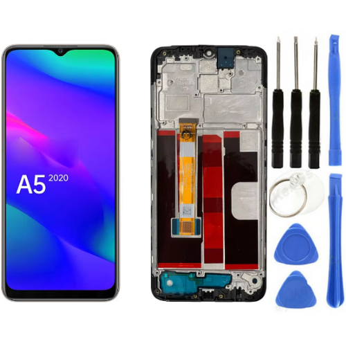 TE Oppo A5 2020 Çıtalı HK Lcd Dokunmatik Ekran + Tamir Seti