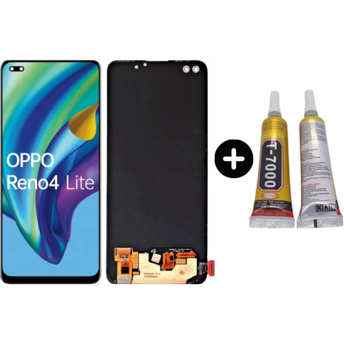 TE Oppo Reno 4 Lite Servis Lcd Dokunmatik Ekran + B7000
