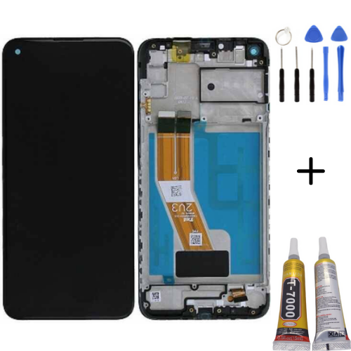 TE Samsung M11 M115 Uyumlu Çıtalı A Kalite Lcd Ekran + Montaj Kiti
