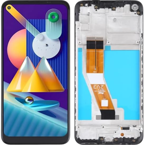 TE Samsung M11 M115 Uyumlu Çıtalı OLED Lcd Ekran Dokunmatik   