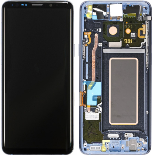 TE Samsung S9 G960F Uyumlu Çıtalı Lcd Ekran Servis Beyaz
