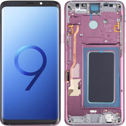 TE Samsung S9 Plus G965 Uyumlu Çıtalı A Kalite Lcd Ekran Rose