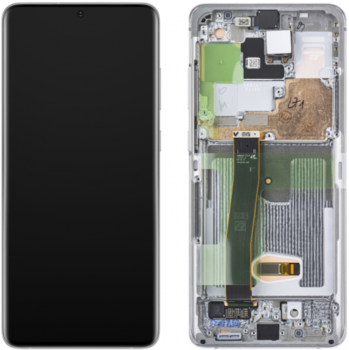 TE Samsung S20 Ultra G988 Uyumlu Çıtalı Lcd Ekran Beyaz