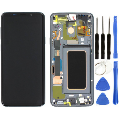 TE Samsung S9 Plus G965 Uyumlu Çıtalı Lcd Ekran Servis + Tamir Seti