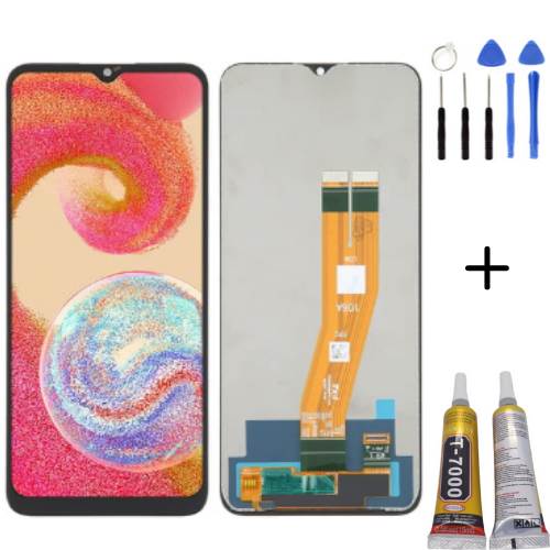 TE Samsung M04 M045 Uyumlu OLED Lcd Ekran + Montaj Kiti