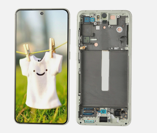 TE Samsung S21FE G990E Uyumlu Çıtalı OLED Lcd Ekran Yeşil